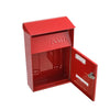 Lockable Metal Secure Mailbox Letter Post Box Wall Hanging Garden Gate Ornament