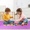 Sports Play Mat Gymnastics Mat with Carry Handles 240 x 116 x 5 cm Purple