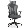 Height Adjustable Swivel Task Chair Computer Desk Chair-Grey