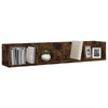 CD Wall Shelf Smoked Oak 100x18x18 cm Engineered Wood