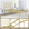 3FT Single Bed Frame with Headboard Metal Platform Bed w/30 cm Under Bed Storage