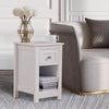 Wooden Small Side Table Slim Narrow Night Stand Bedside Drawer Storage Cabinet