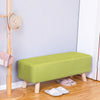 Green Fabric Shoes Chaning Stool Hallway Chair Footstool Side Bench Low Seat UK