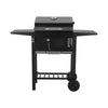 Large Charcoal BBQ Grill Trolley Garden Barbecue Patio Smoker Portable On Wheels