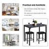 3 Pieces Dining Table & Chair Set Bar Kitchen Breakfast Furniture Padded Stools