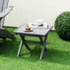 Outdoor Folding Side End Table Foldable Weather-Resistant HDPE Adirondack Table