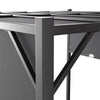 Adjustable Pergola Gazebo Garden Sun Shade Canopy Cover Shelter Steel Frame 3*3m