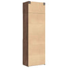 Storage Cabinet Brown Oak 70x42.5x225 Engineered Wood M4K7