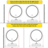 Fogless Round LED Bathroom Mirror Frameless Wall Mount Dustproof Memorize Mirror