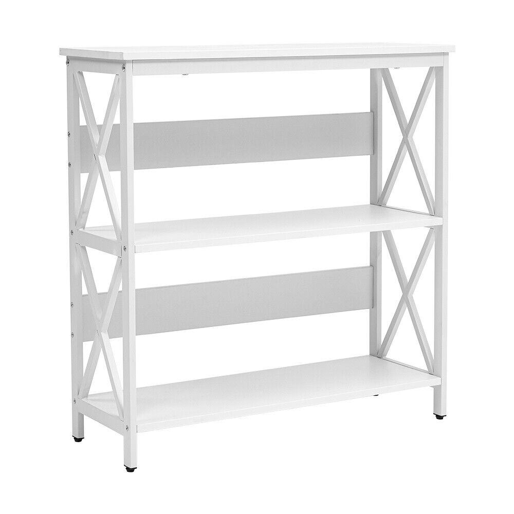 Slim Hall Desk Storage Shelf X-Design Shoe Rack Bookshelf Entryway Con ...