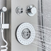 LED Shower Panel Column Tower Rainfall Shower Mixer Taps Massage Body Jet Bath