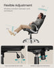 Office Chair, Ergonomic Gaming Chair, Adjustable Headrest, Tilt Function, Foldab