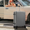 24 inch Medium Lightweight Suitcase Spinner 4 Wheels Luggage Trolley Travel Case