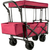 Beach Trolley Outdoor Utility Garden Cart Folding Wagon Cart With Canopy