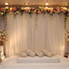 10Ft Metal Wedding Backdrop Stand Double Drape Party Stage Canopy Frame