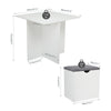 Kitchen Dining Table Set w/4 Storage Seats Compact Space Saver Modern