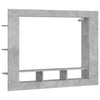 Modern Wall-Mounted TV Cabinet - Spacious Storage Unit with Side Shelves, T1A7