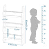 3Tier Children Bookcase Wall Mounted Display Bookshelf Storage Unit Shelves Rack