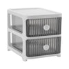 3-6Tier Plastic Chest of Drawers Bedside Cabinet Home Tidy Storage Shelving Unit