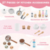 Wooden Kitchen Playset Kids Kitchen Set Toy Kitchen Set-Coffee