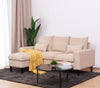 Luxury 3 Seater Corner Sofa Armchair Settee Couch with Footstool Living Room