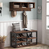 Tribesigns Coat Rack Shoe Bench Set, Industrial Shoe Rack Bench with Coat Rack