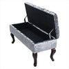 Large Chesterfield Storage Ottoman Bench Box Widnow Seat Stool Bedroom Footstool