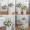 Artificial Flower Row Floral Wedding Arch Arrangement Top Table Backdrop Decor