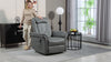 3D Kneading Massage Recliner Electric Reclining Chair with Footrest Remote Grey