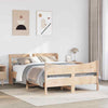 Bed Frame with Headboard 140x190 Solid Wood Pine L2R2