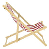 Outdoor Lounger Folding Recliner Hard Wood Garden Beach Sea Side Chair Deckchair