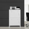 Metal Filing Cabinet with 2/4 Door Office File Storage Cupboard Adjustable Shelf