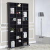CD DVD Media Storage Shelves Display Shelf Racks Wooden Frame Black