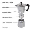 3/6/9/12 Cups Espresso Coffee Maker Percolator Kettle Italian Expresso Moka Pot