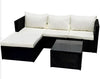 Rattan Garden Furniture Corner Sofa Set Coffee Table Outdoor Patio Conservatory