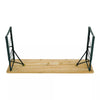 Folding Wooden Beer Table and Bench Set Garden Outdoor Bistro Bench Desk Chairs