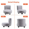 Padded Kids Sofa Chair Toddler Couch Linen Upholstered Children Shoe Seat Stools
