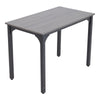 5PCS Grey Dining Table&Chairs Set Modern Industrial Metal Frame Kitchen Home Bar