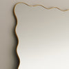 Mirror Large Full Length Wall Modern Wavy Gold Frame Leaner Mirror 180cm x 80cm