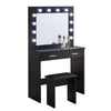 LED Dressing Table Mirror Makeup Dresser Photography Play Storage Bedroom Show