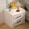 Bedroom Nightstand Compact Bedside Stand Table 2/3 Drawers Storage Cabinet White