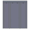 FABRIC CANVAS WARDROBE WITH HANGING RAIL SHELF CLOTHES STORAGE CUPBOARD