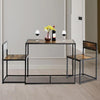Dining Table for 2 Chairs Kitchen Furniture Set Space Saving Breakfast Table UK