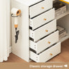 LED Light Dressing Table with 5 Drawers and 3 Open Shelves Vanity Table Gold Leg