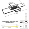 Modern Chandelier LED Lamp Black Frame Ceiling Light Living Room Pendant Brzzdsu