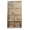 Display Cabinet Collection Storage Standing Display Cabinet Double Door w/ LED