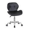 Computer Desk Chair Office Cushioned Chair Chrome Legs Swivel Fabric/PU/Velvet