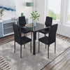 Round Square Rectangular Dining Table 2/4 Wooden Chairs Kitchen Room Restaurant