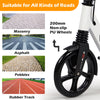 Adults Teens 200mm Wheels Kick Scooter Foldable Scooter Adjustable Handlebar