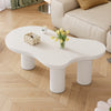 Irregular Coffee Table Cloud Shaped White Tea Table for Living Room Furniture